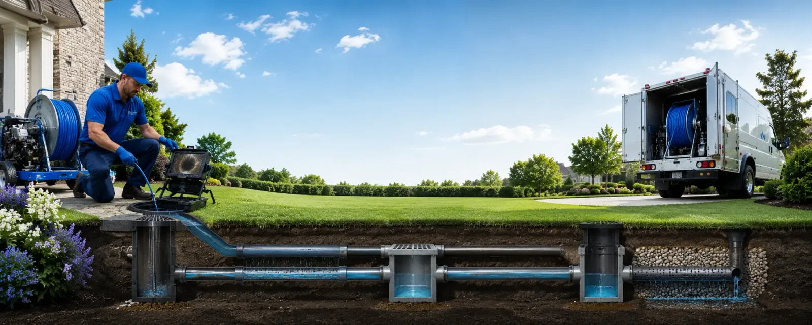 Outdoor drain cleaning information for Bagwell, TX